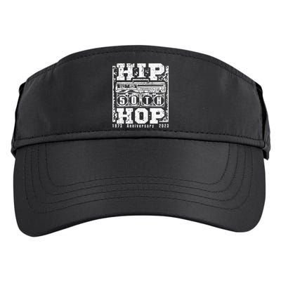 Vintage Hip Hop Music 50th Anniversary Musician Birthday Adult Drive Performance Visor