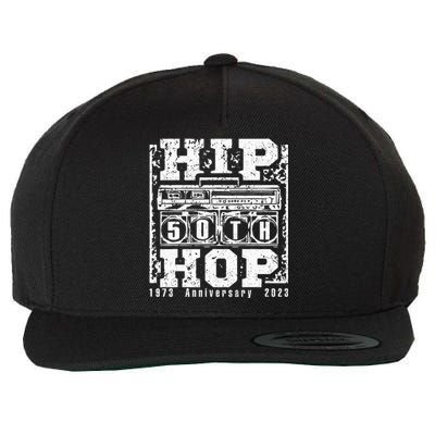 Vintage Hip Hop Music 50th Anniversary Musician Birthday Wool Snapback Cap