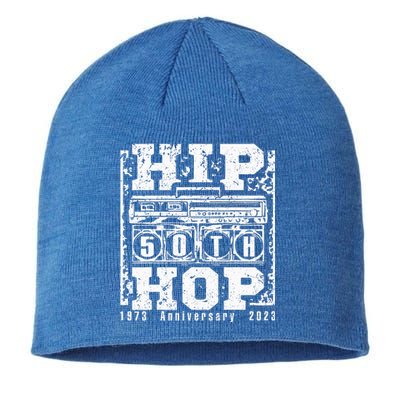 Vintage Hip Hop Music 50th Anniversary Musician Birthday Sustainable Beanie