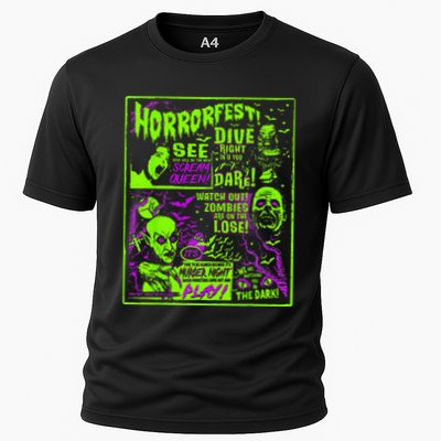 Vintage Horrorfest Halloween Movie Poster Old Time Horror Performance Shirt