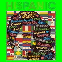 Vintage Hispanic Heritage Month Latina Woman Country Flags Ladies Essential Flowy Tank