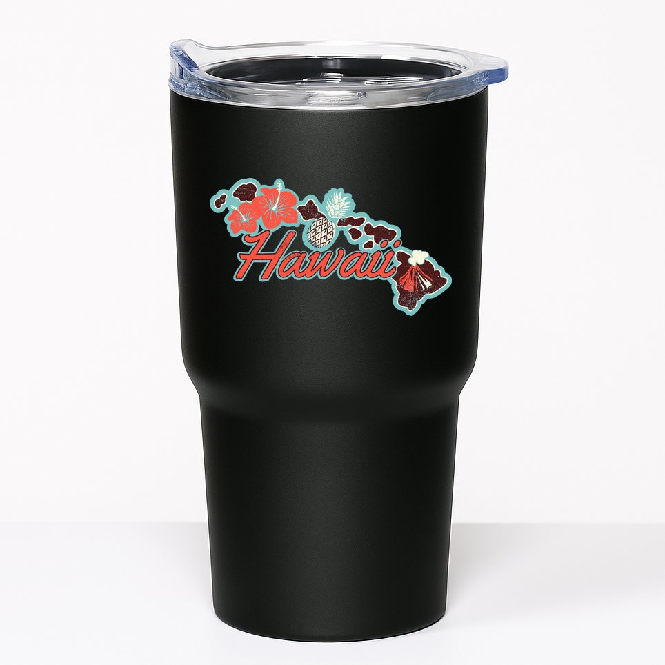 Vintage Hawaii Island Tumbler