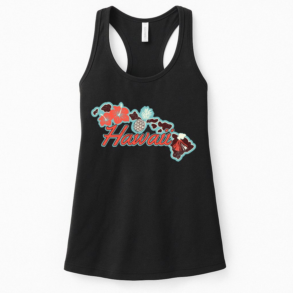 Vintage Hawaii Island Womens Tank Top