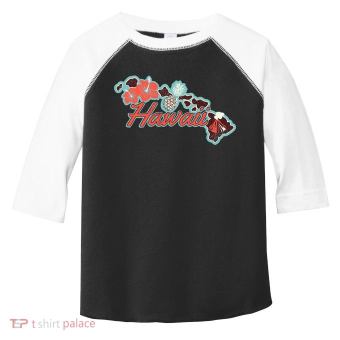 Vintage Hawaii Island Toddler Fine Jersey T-Shirt
