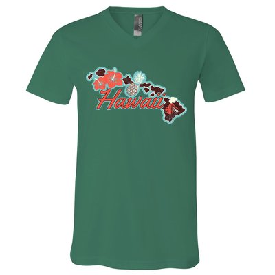 Vintage Hawaii Island V-Neck T-Shirt