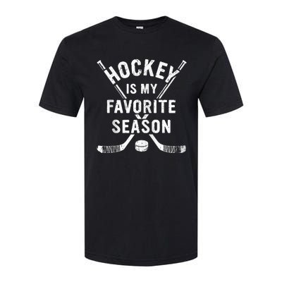 Vintage Hockey Is My Favorite Season Softstyle® CVC T-Shirt