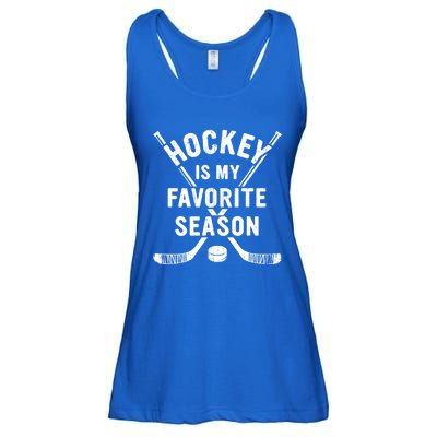 Vintage Hockey Is My Favorite Season Gift Ladies Essential Flowy Tank