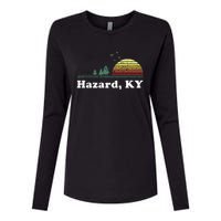 Vintage Hazard Kentucky Home Souvenir Print Womens Cotton Relaxed Long Sleeve T-Shirt