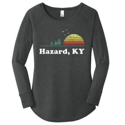 Vintage Hazard Kentucky Home Souvenir Print Women's Perfect Tri Tunic Long Sleeve Shirt