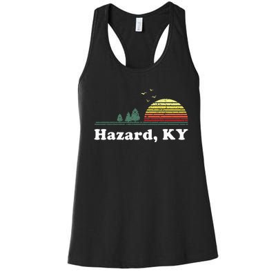 Vintage Hazard Kentucky Home Souvenir Print Women's Racerback Tank