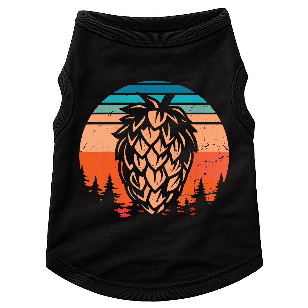 Vintage Hop Leaf Shirt Home Brewers & Lovers Of Hoppy Beer Doggie Tank