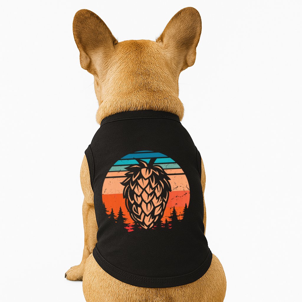 Vintage Hop Leaf Shirt Home Brewers & Lovers Of Hoppy Beer Doggie Tank