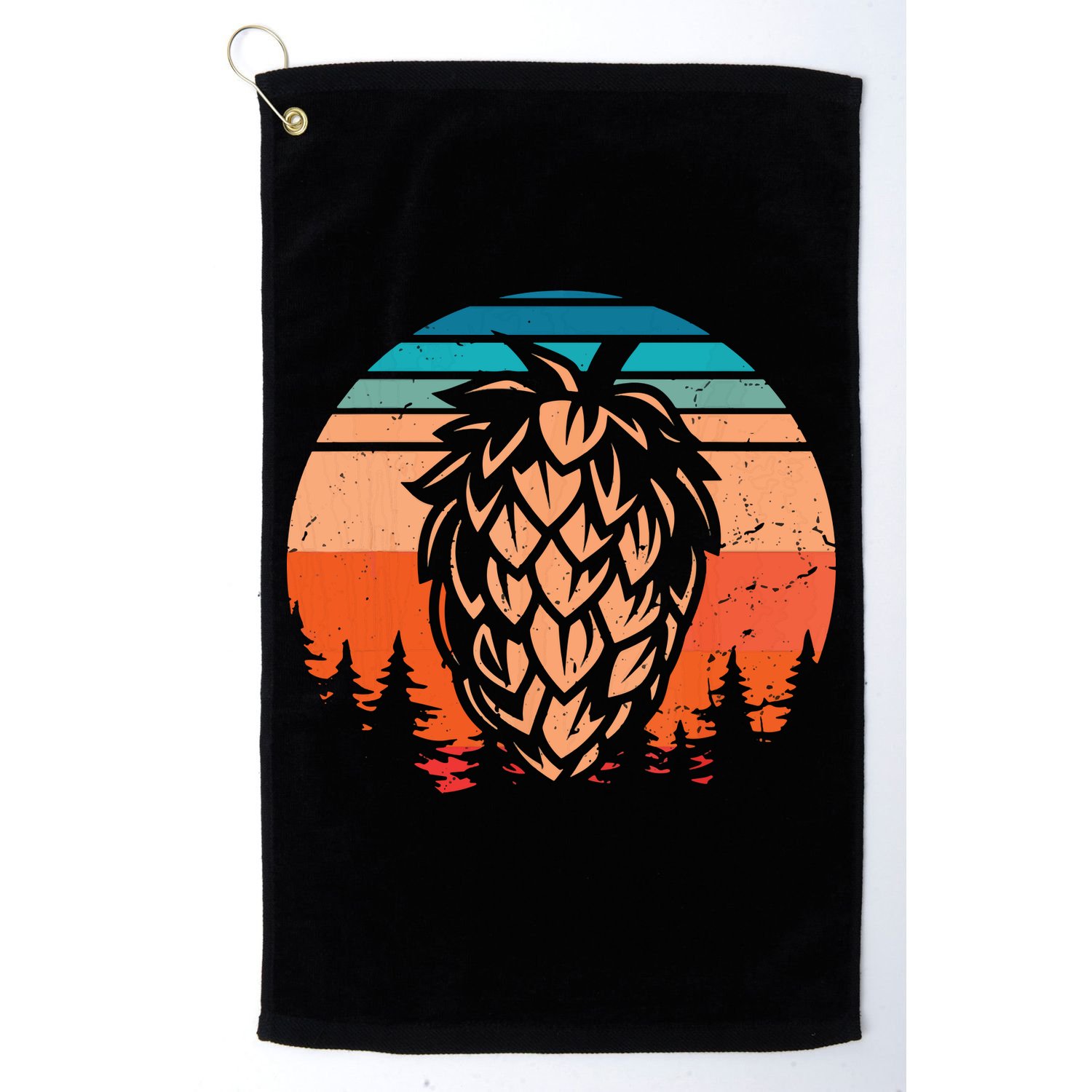 Vintage Hop Leaf Shirt Home Brewers & Lovers Of Hoppy Beer Golf Towel