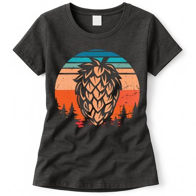 Vintage Hop Leaf Shirt Home Brewers & Lovers Of Hoppy Beer Womens T-Shirt