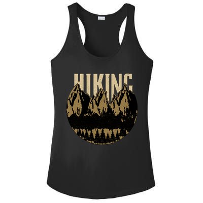 Vintage Hiking Logo Ladies PosiCharge Competitor Racerback Tank