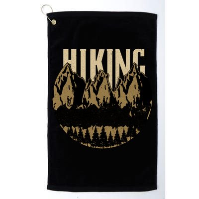 Vintage Hiking Logo Golf Towel