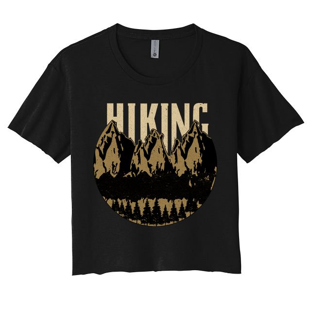 Vintage Hiking Logo Crop Top