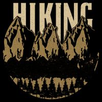 Vintage Hiking Logo Women's V-Neck T-Shirt
