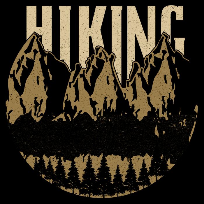 Vintage Hiking Logo Women's V-Neck T-Shirt