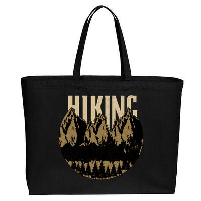 Vintage Hiking Logo Cotton Canvas Jumbo Tote