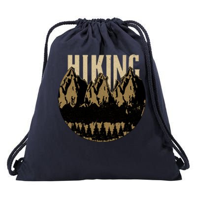 Vintage Hiking Logo Drawstring Bag