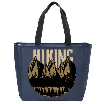 Vintage Hiking Logo Zip Tote Bag