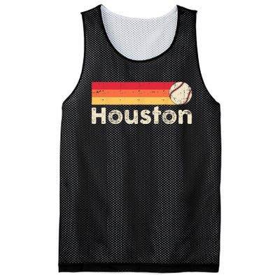 Vintage Houston Love Baseball Strong Vintage Stripes Mesh Reversible Basketball Jersey Tank