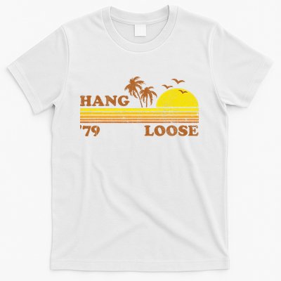 Vintage Hang Loose Surfing Beach Retro Sunset Surf 70s Gift T-Shirt