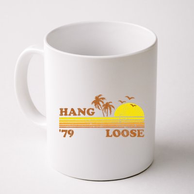 Vintage Hang Loose Surfing Beach Retro Sunset Surf 70s Gift Mug