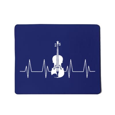 Violin Heartbeat Lover Heartline ECG Music Teacher School Mousepad