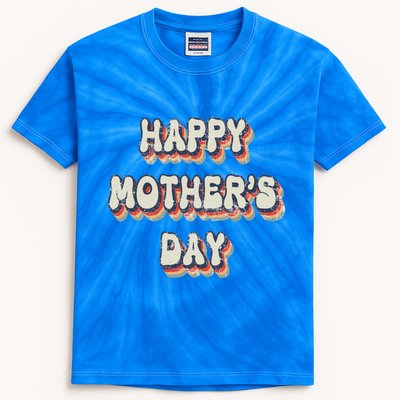 Vintage Happy MotherS Day Gift Kids Tie-Dye T-Shirt