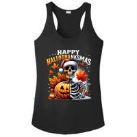 Vintage Halloween Merry Christmas Happy Hallothanksmas Ladies PosiCharge Competitor Racerback Tank