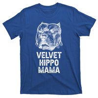 Velvet Hippo Mama Pitbull Dog Owner American Bully Pitbull Great Gift T-Shirt