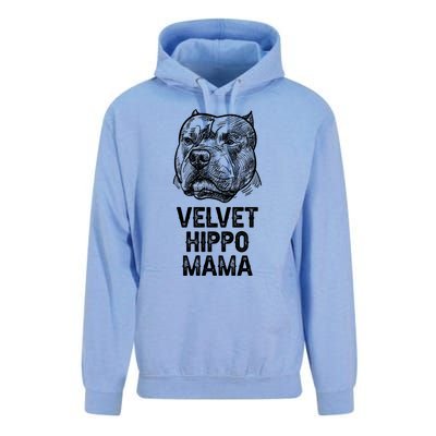 Velvet Hippo Mama Pitbull Dog Owner American Bully Pitbull Great Gift Unisex Surf Hoodie