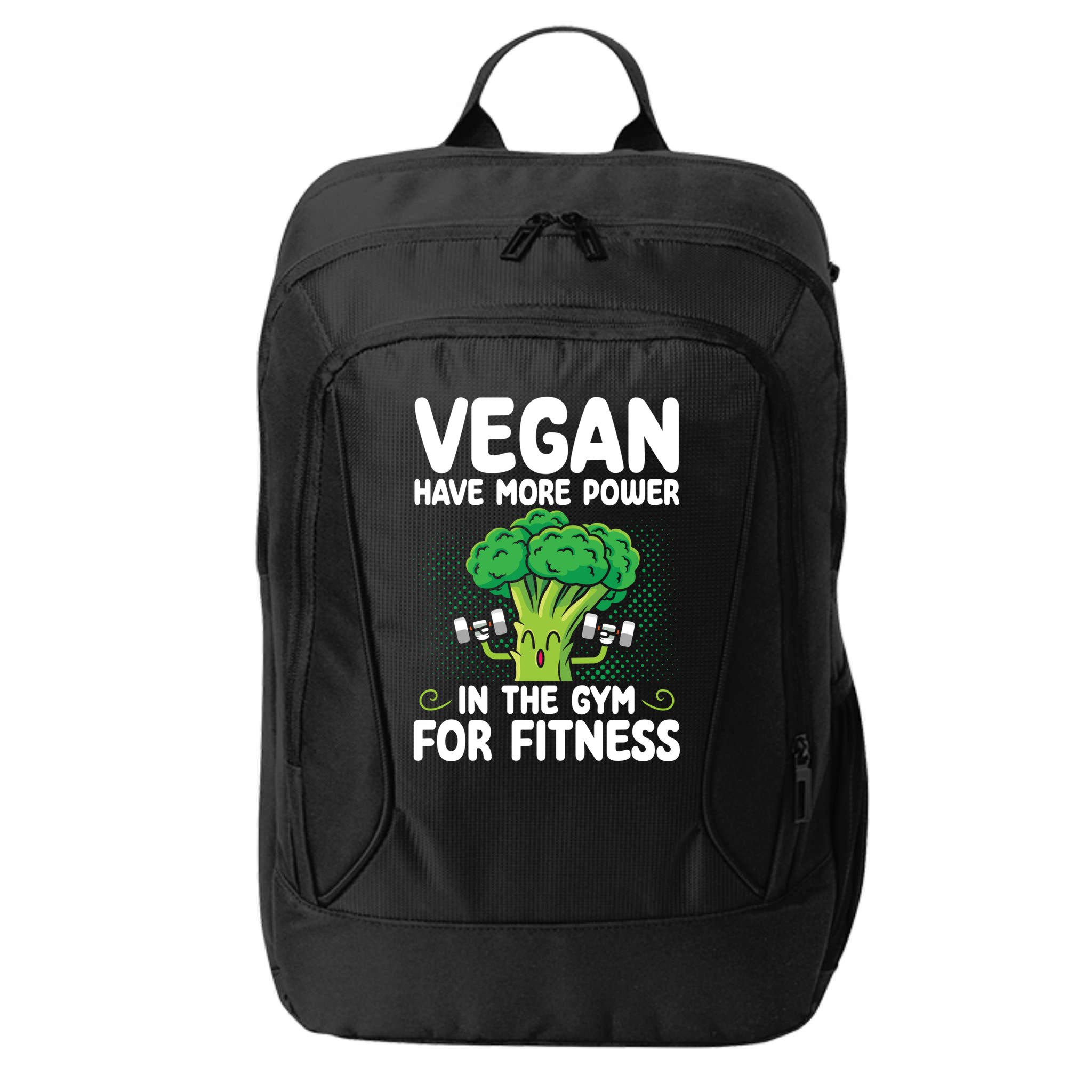 Vegan Have More Power In The Gym For Fitness Veganism Gift City Backpack