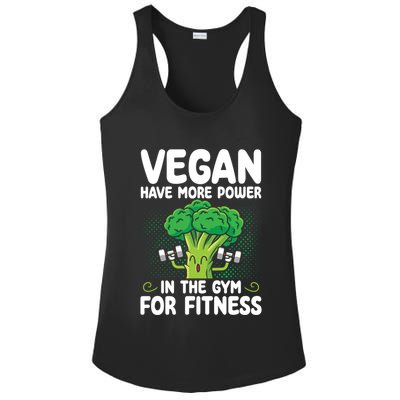 Vegan Have More Power In The Gym For Fitness Veganism Gift Ladies PosiCharge Competitor Racerback Tank