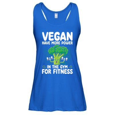 Vegan Have More Power In The Gym For Fitness Veganism Gift Ladies Essential Flowy Tank