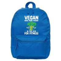 Vegan Have More Power In The Gym For Fitness Veganism Gift 16 in Basic Backpack