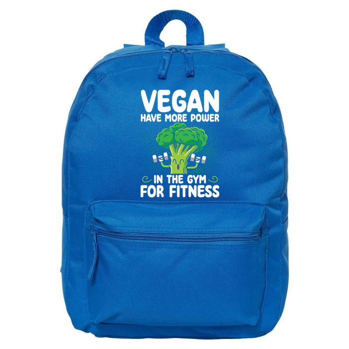 Vegan Have More Power In The Gym For Fitness Veganism Gift 16 in Basic Backpack