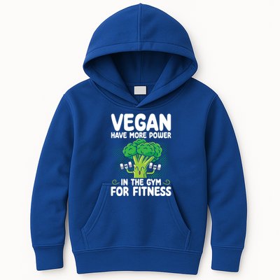 Vegan Have More Power In The Gym For Fitness Veganism Gift Kids Hoodie