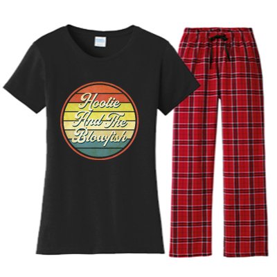 Vibes Hooties Musician Blowfish Retro Rock Summer Women's Flannel Pajama Set