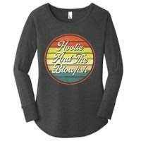 Vibes Hooties Musician Blowfish Retro Rock Summer Women's Perfect Tri Tunic Long Sleeve Shirt