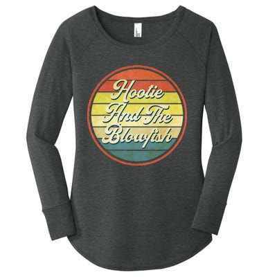 Vibes Hooties Musician Blowfish Retro Rock Summer Women's Perfect Tri Tunic Long Sleeve Shirt