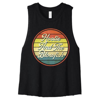 Vibes Hooties Musician Blowfish Retro Rock Summer Women's Racerback Cropped Tank