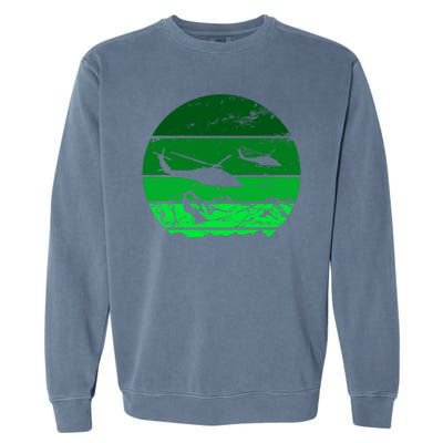 Vintage Helicopter Mountain Garment-Dyed Sweatshirt