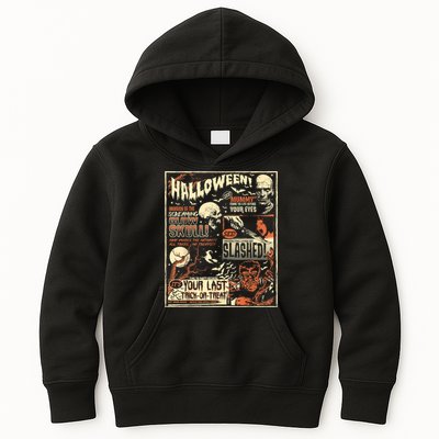 Vintage Horror Movie Shirts Poster Terror Old Time Halloween Kids Hoodie