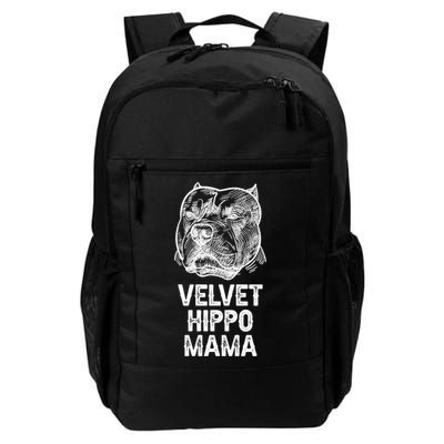 Velvet Hippo Mama Pitbull Dog Owner American Bully Pitbull Gift Backpack