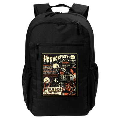 Vintage Horrorfest Movie Poster Terror Old Time Halloween Backpack