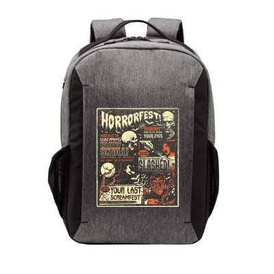 Vintage Horrorfest Movie Poster Terror Old Time Halloween Vector Backpack
