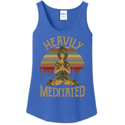 Vintage Heavily Meditated Yoga Meditation Spiritual Warrior Gift Ladies Essential Tank